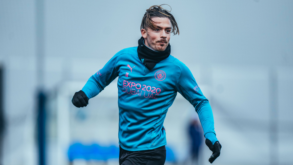 JACK THE LAD : Jack Grealish is put through his paces