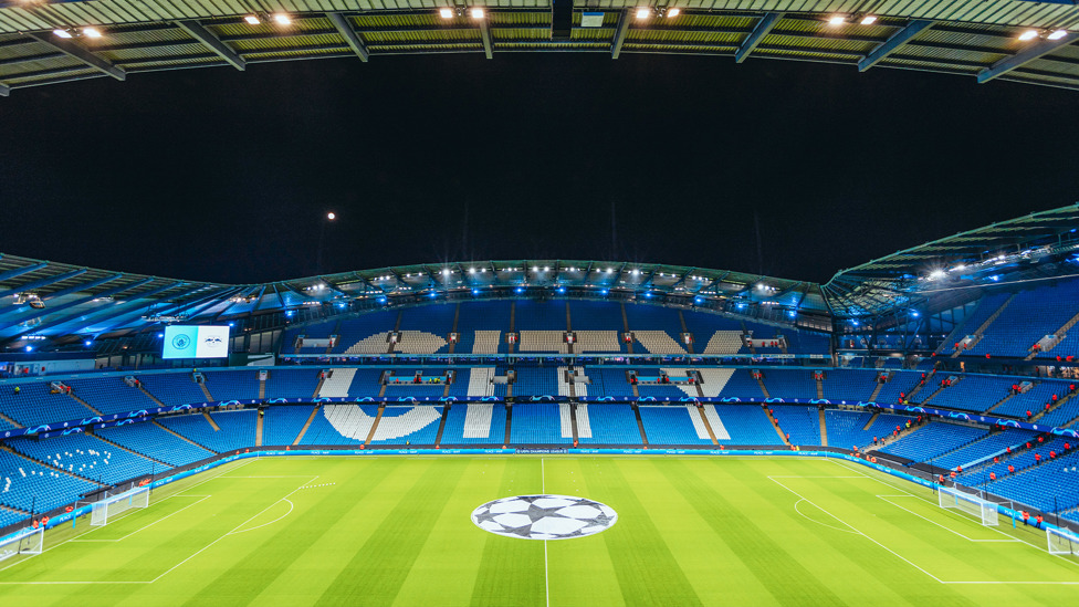 VIEWS LIKE THIS : Doesn't the Etihad look amazing on Champions League nights?