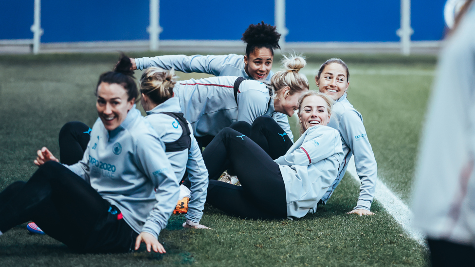 CITY SMILES : The players lying down on the job!