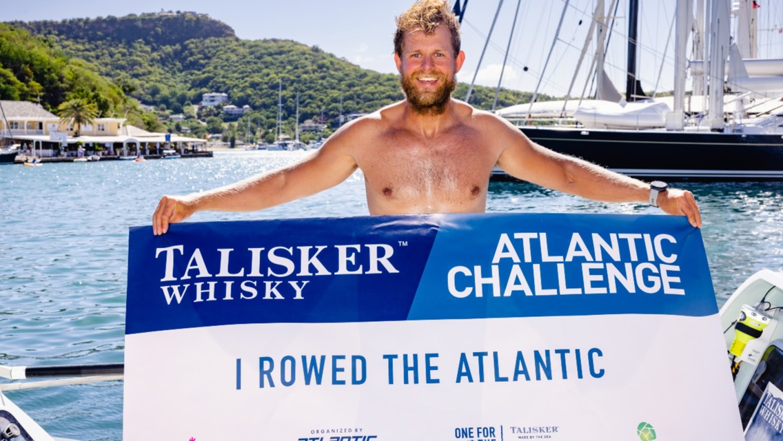 Watch: Academy coach Jamie Carr completes Atlantic solo row