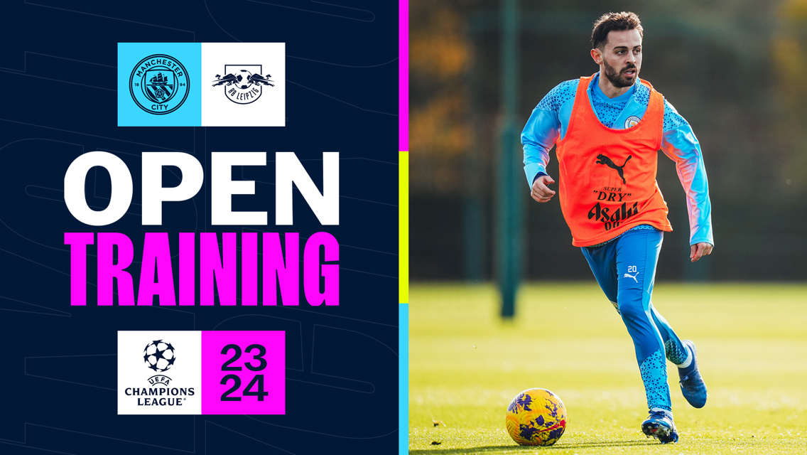 City v RB Leipzig: Open training