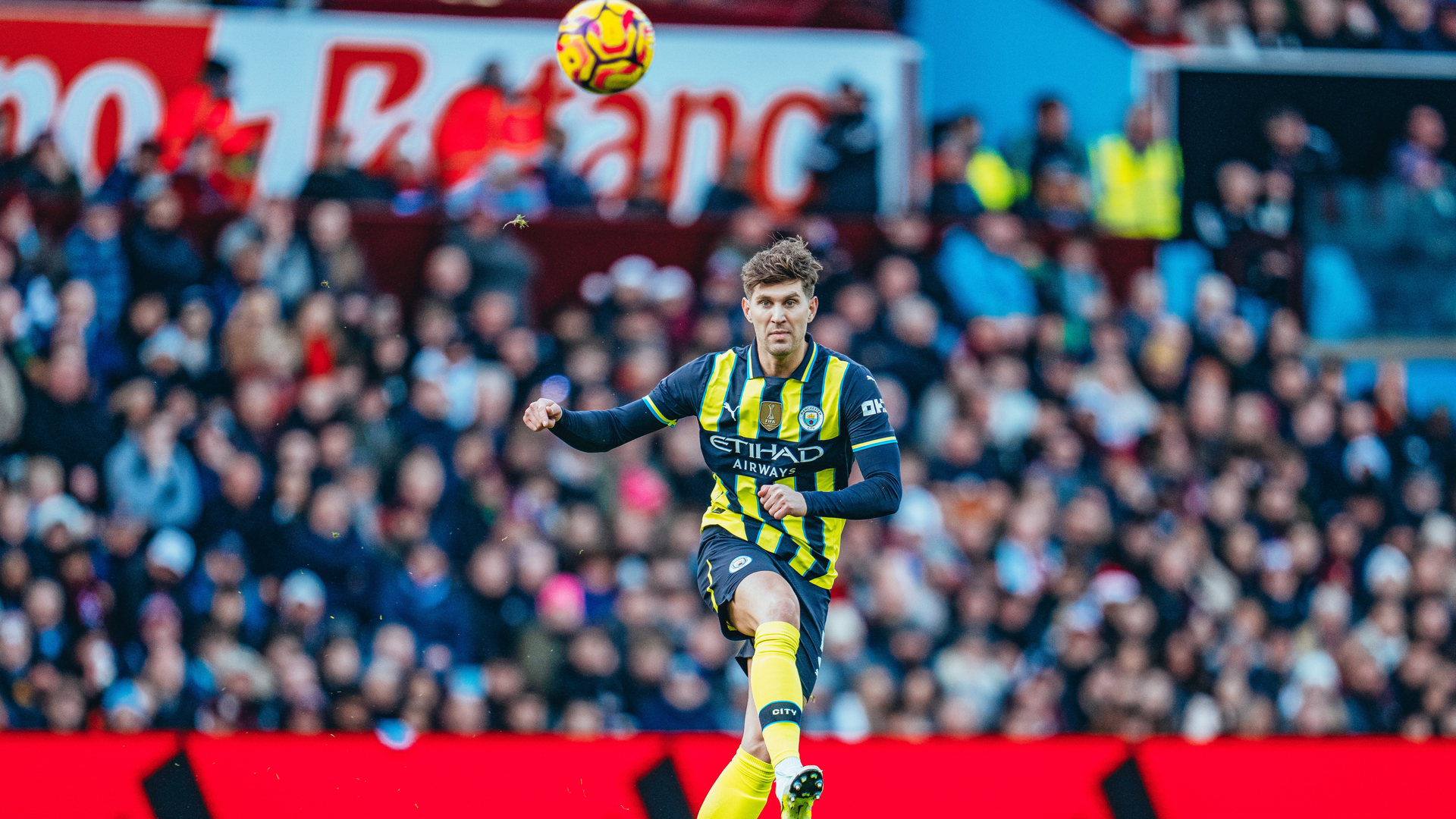 BACK IN BUSINESS: John Stones looks to get City motoring.