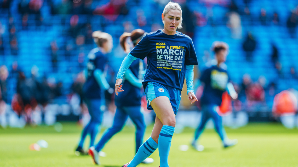 GETTING WARM: Laura Coombs' final touches before KO