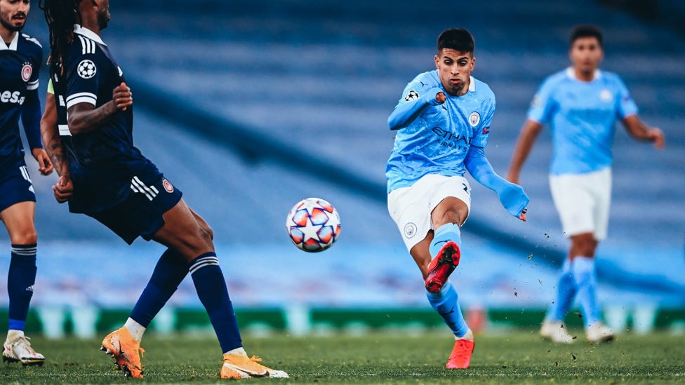 November 2020 : Scoring his first goal at the Etihad, a wonderful curling effort as City beat Olympiakos in the Champions League group stage.