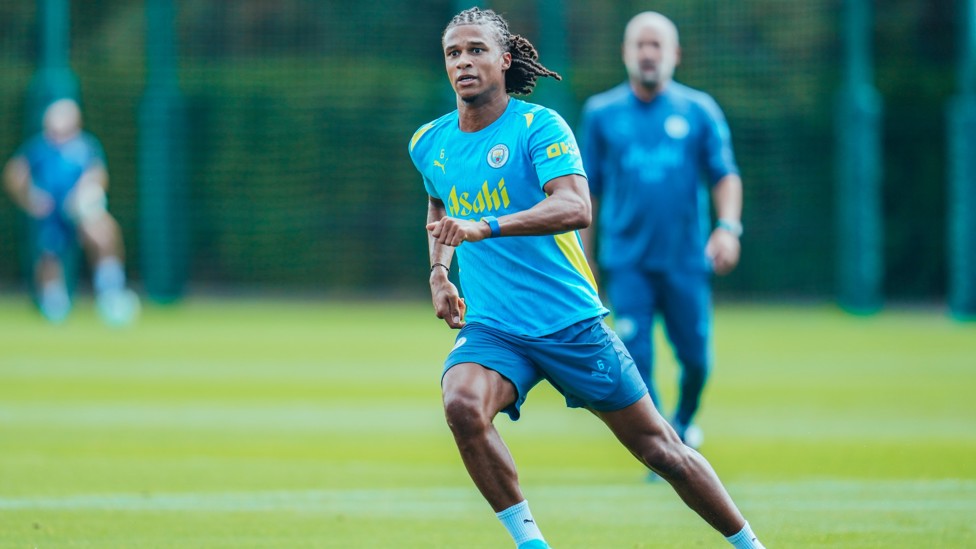 EYES ON THE PRIZE : Nathan Ake focused on the task ahead.