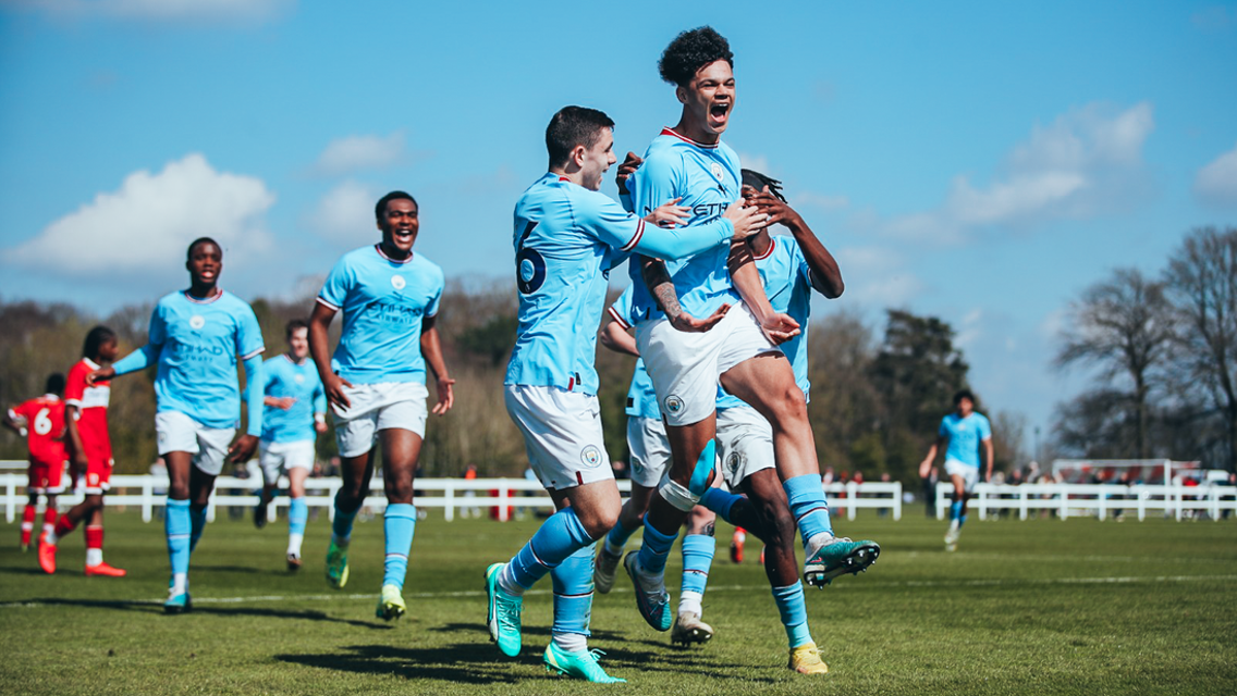 Watch City Under-18s Premier League National final against West Ham on CITY+ and Recast