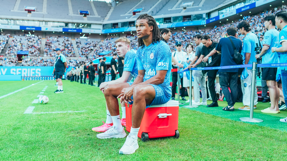 SITTING PRETTY: Nathan Ake relaxes fresh from signing his new long-term contract