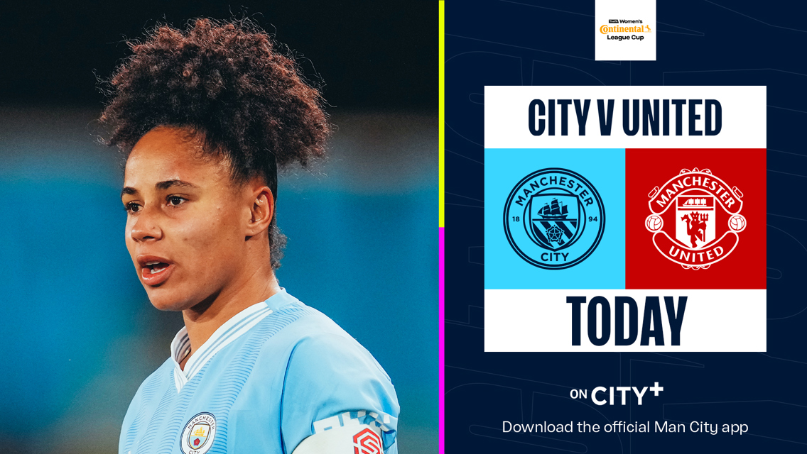 City v United: Watch Manchester derby in the Continental Cup live tonight on CITY+