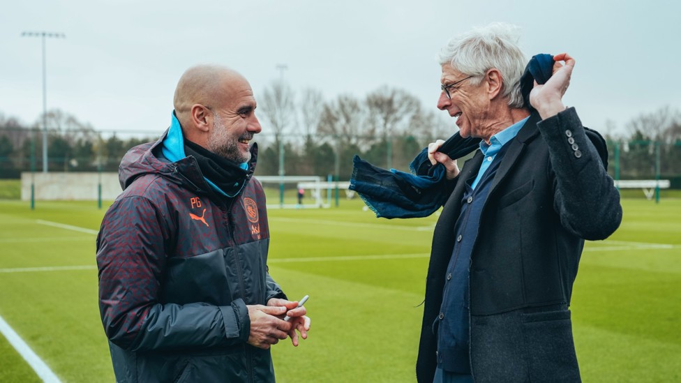 MEETING OF MINDS : Two of the game's great thinkers catch up