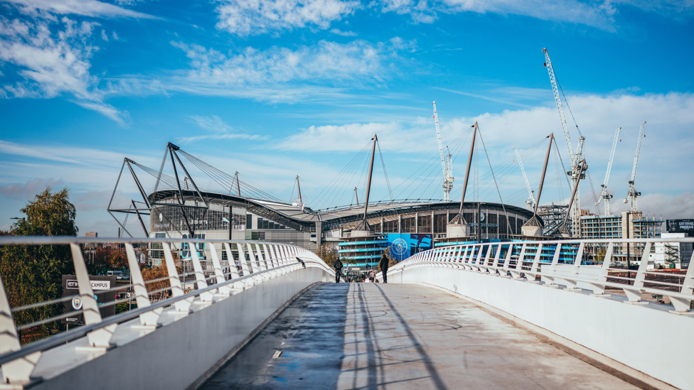 HOME : The Etihad looking as beautiful as always ahead of Southampton's visit.