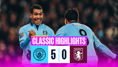 Classic highlights: City 5-0 Aston Villa