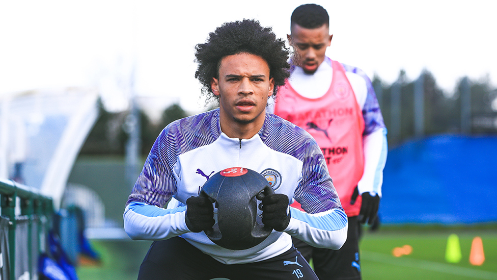  : EYEING A RETURN: Leroy Sane continues his recovery