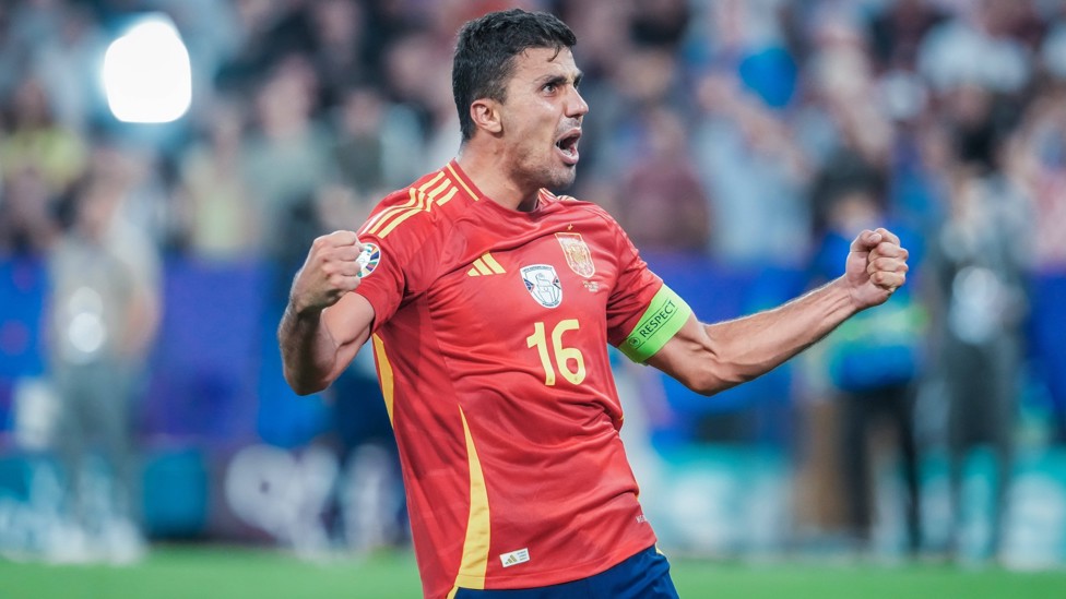 FINAL FLING : Rodri after reaching the EURO 2024 final