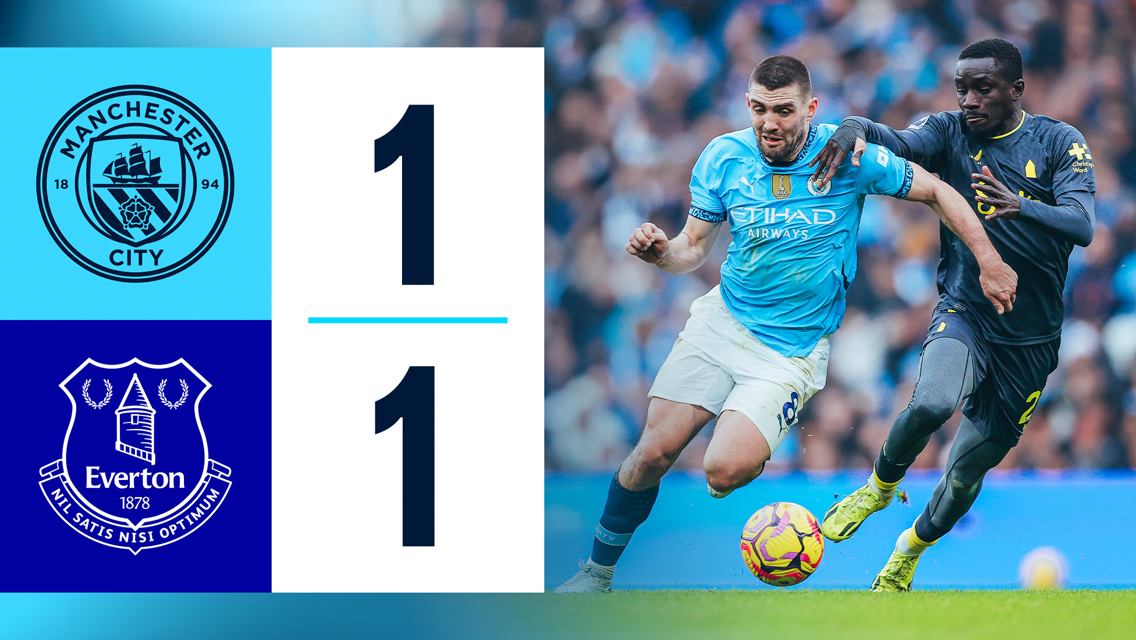 City 1-1 Everton: resumen breve