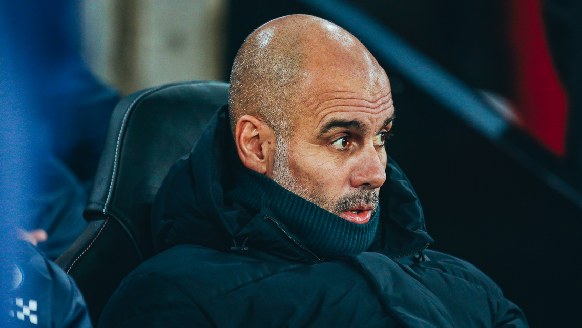 THE BOSS: In the dugout.