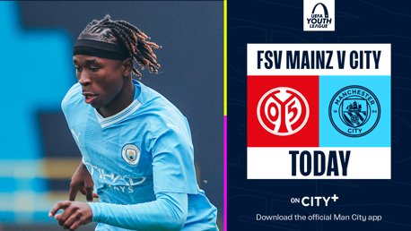 Mainz v City: Watch our UEFA Youth League tie live on CITY+ today