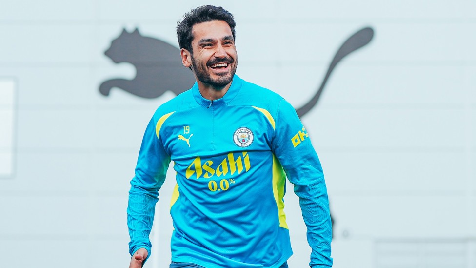 Positive vibes : Ilkay Gundogan in high spirits on the eve of our Molineux trip