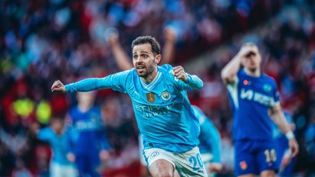 Bernardo's late strike fires City into FA Cup final