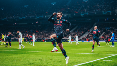 FIST PUMP: Bernardo celebrates.