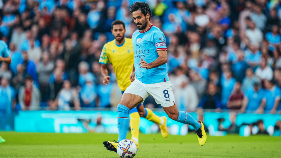 GUNNING FOR GOAL : Gundogan gets us on the front foot early on in the game.