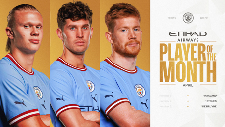 Etihad Player of the Month: April nominees