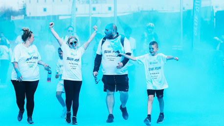 City fans paint Etihad Blue for charity