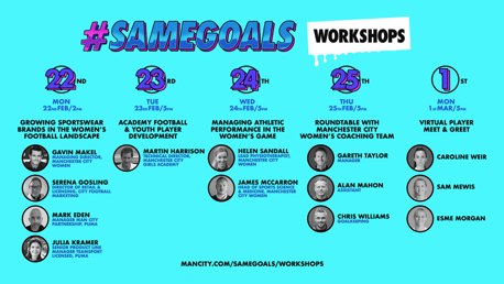 #SameGoals online workshops a roaring success!