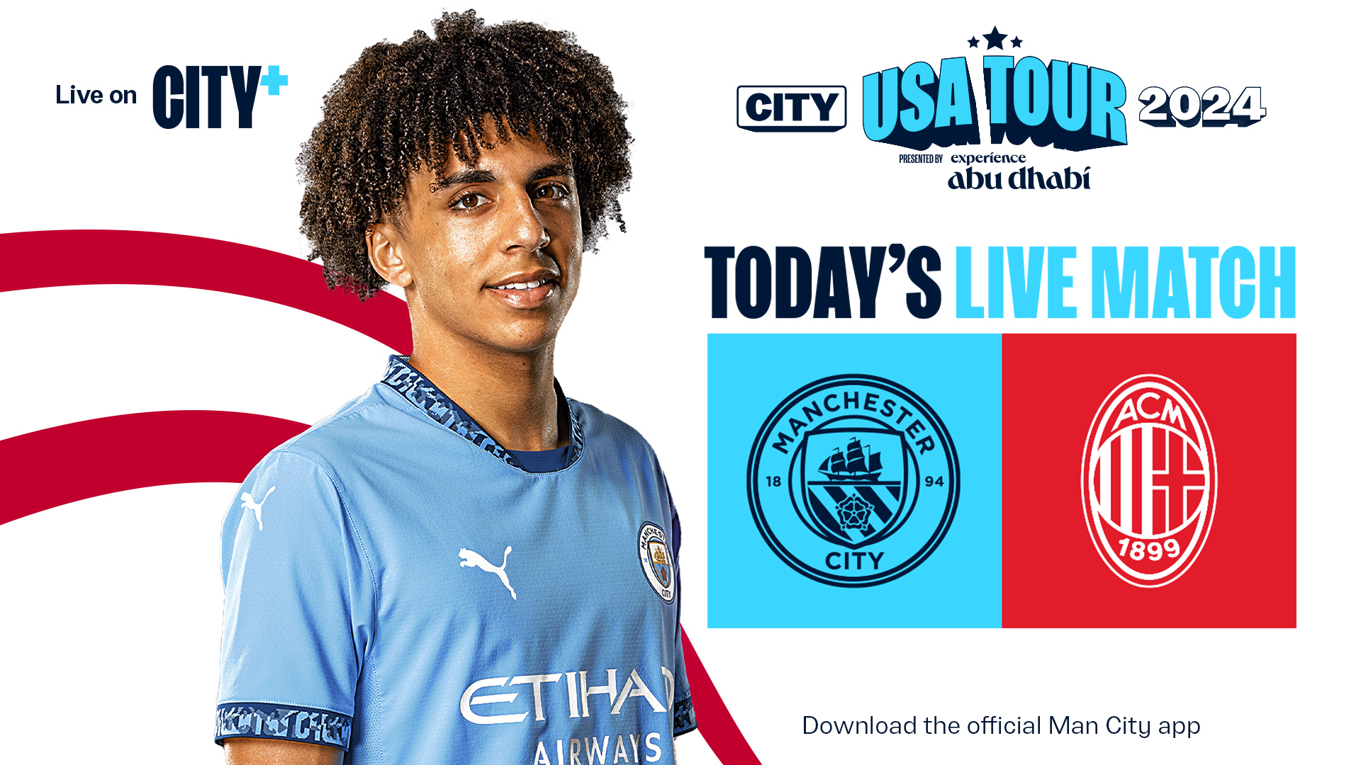 TODAY: City v AC Milan, USA Tour 2024/25