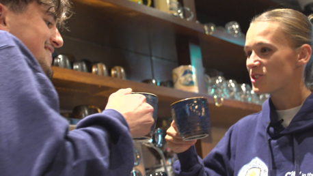 Kerstin Casparij learns barista skills with City Careers