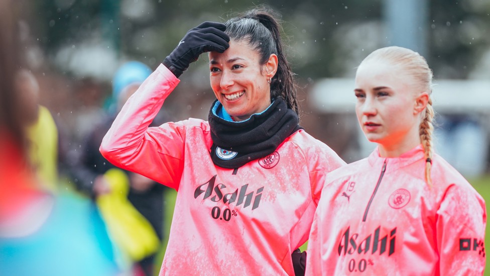 HIGH SPIRITS : Leila Ouahabi and Laura Blindkilde Brown prepare for the next drill