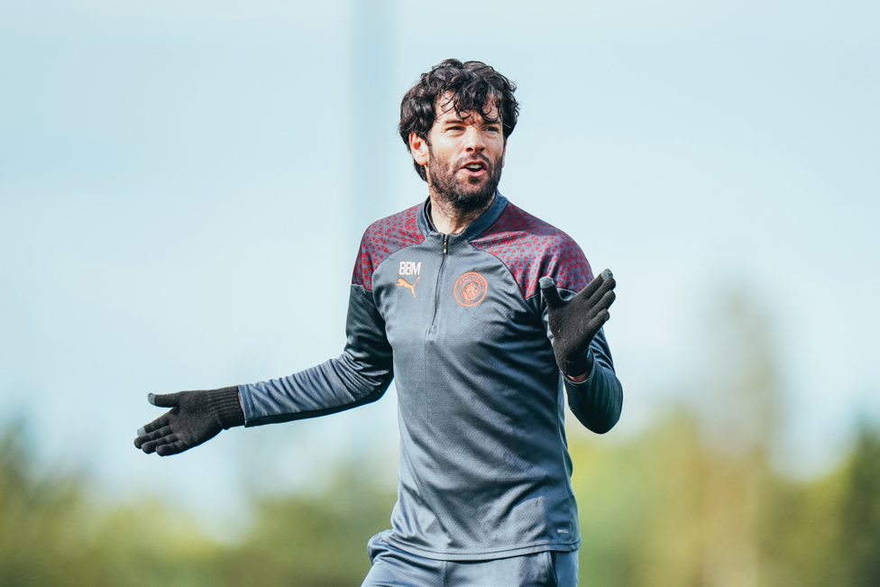 THE BOSS  : Brian Barry-Murphy gives his players instructions at the CFA.