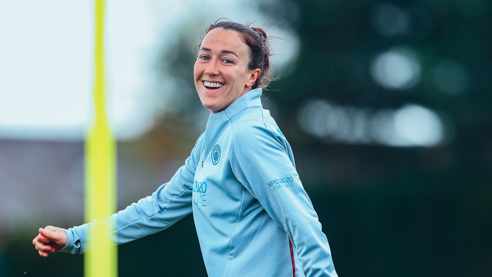 ALL SMILES: Lucy Bronze is a study in relaxation