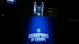SPECIAL GUEST: Our Champions League trophy at the Etihad Stadium tonight.