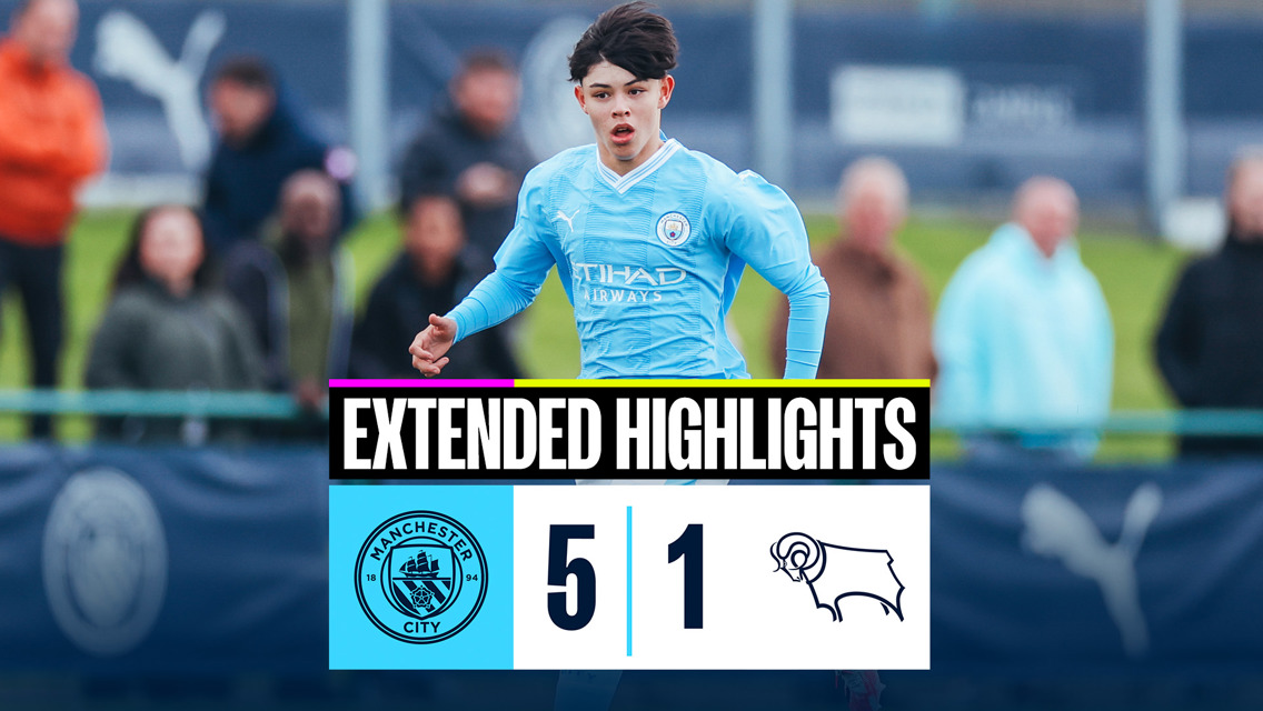 Extended highlights: City Under-18s 5-1 Derby Under-18s