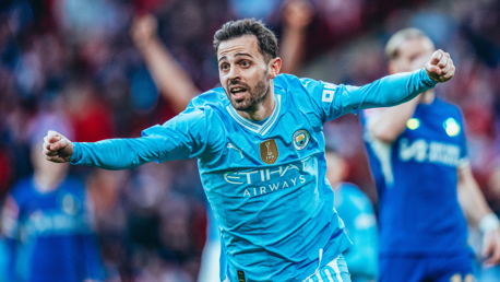 FIST PUMP: Bernardo celebrates.