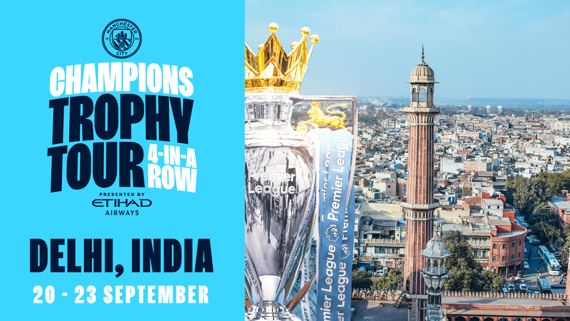 City's 4-In-A-Row Trophy Tour is heading to Delhi!