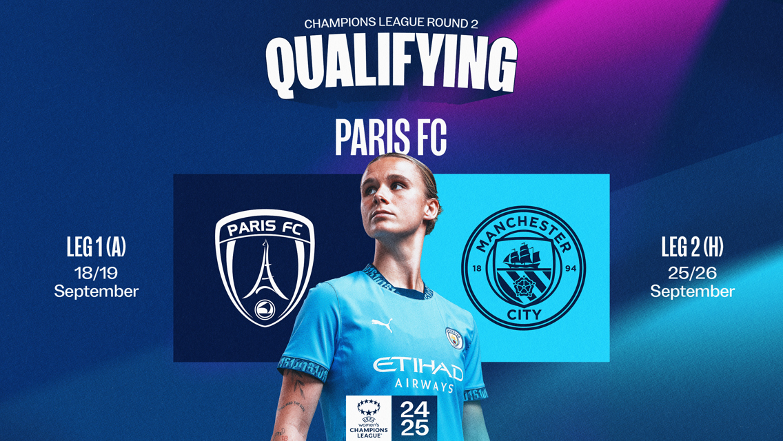 City to face Paris FC in UEFA Women’s Champions League Round Two qualifying 