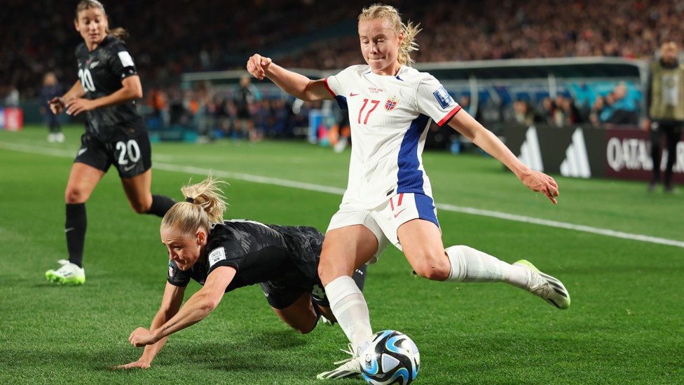 JULIE BLAKSTAD : Our left winger played in Norway's match with hosts New Zealand