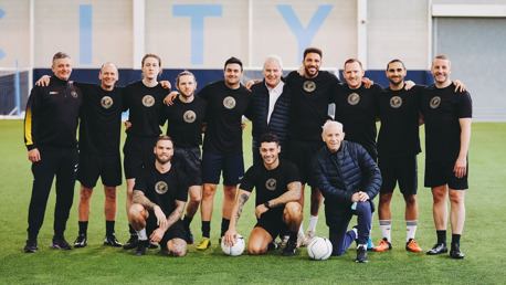 Reid and Royle train celebs at CFA ahead of Manchester Remembers charity game