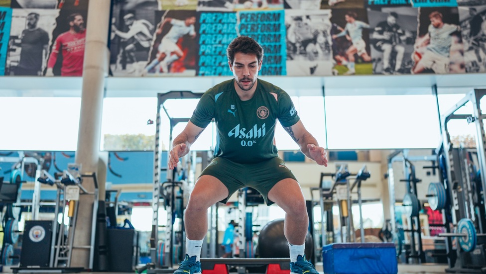 STEFAN ORTEGA MORENO: Gym session for our German keeper