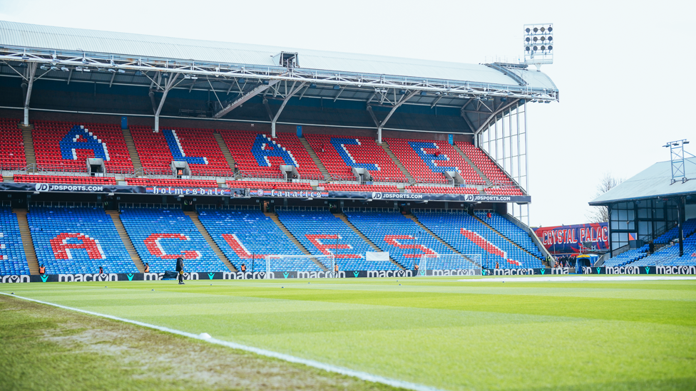 AWAY DAY : Selhurst Park awaits the visit of City.