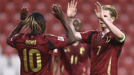 De Bruyne brace eases Belgium to victory