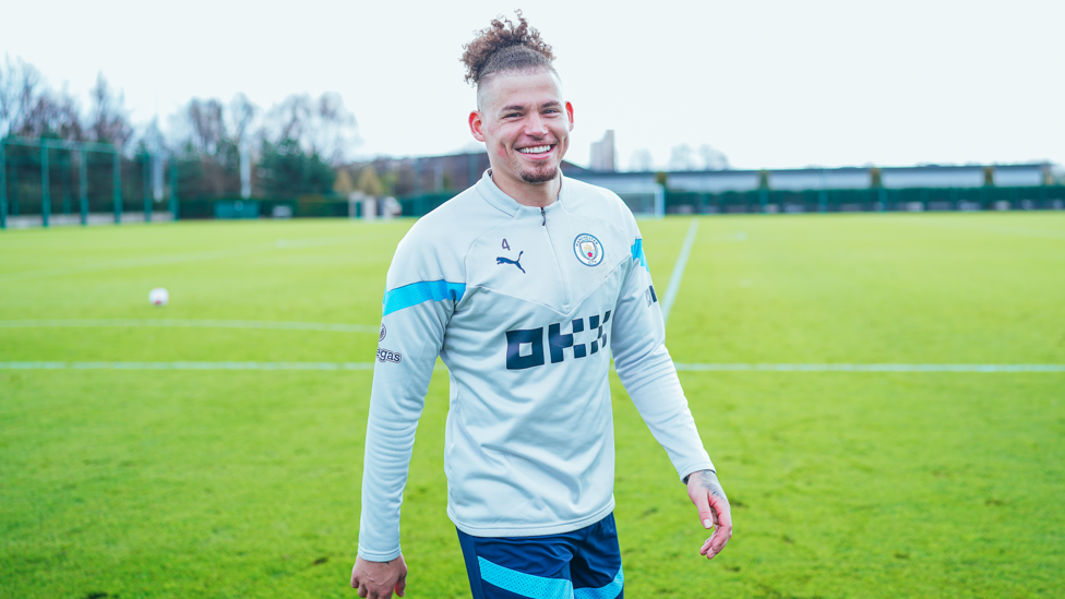 ALL SMILES : Kalvin Phillips is back at City after helping England beat Italy