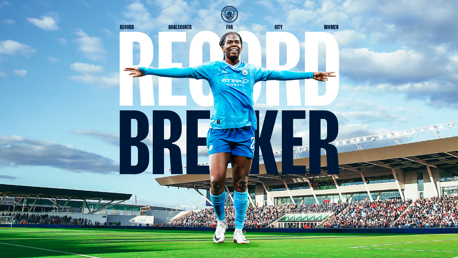 Watch Bunny's key goals en route to City record