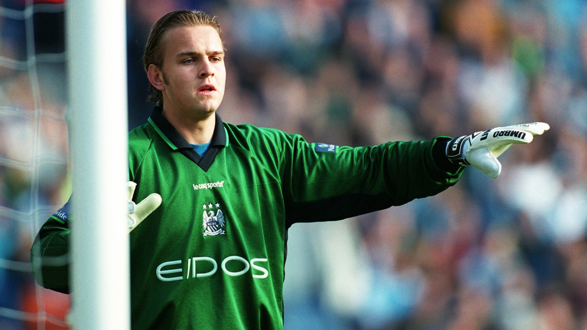 POINTING THE WAY: Nicky Weaver during his City career