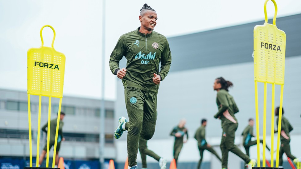 CENTRE POINT: Manuel Akanji limbers up for the next mission.