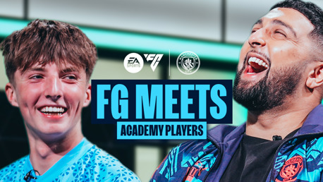 Watch: FG meets Academy players and challenges them to a game of FC24! 