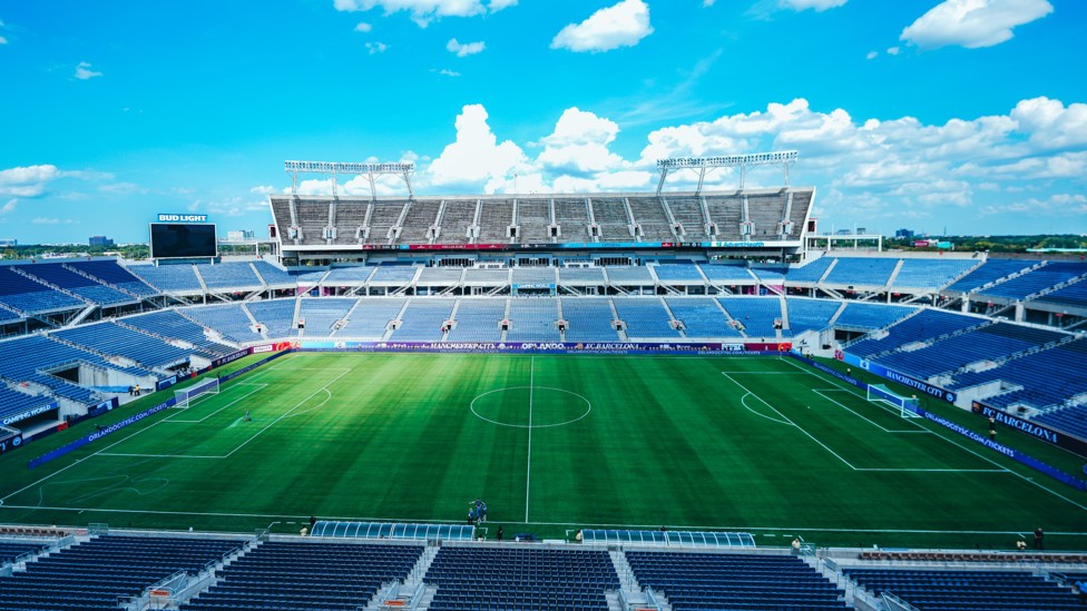 THE STAGE IS SET : The Camping World Stadium looking stunning. 