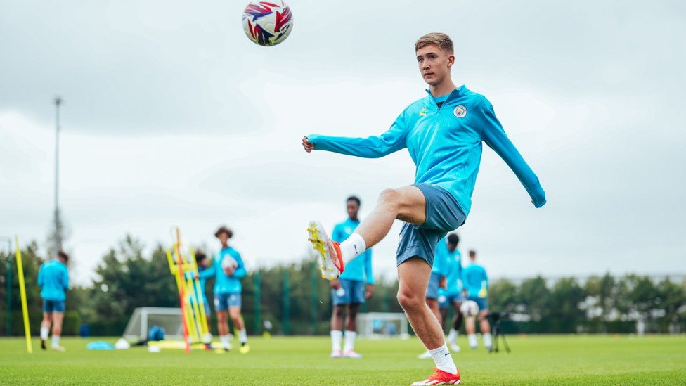 SKILLS : Seb Naylor shows of his juggling capabilities.