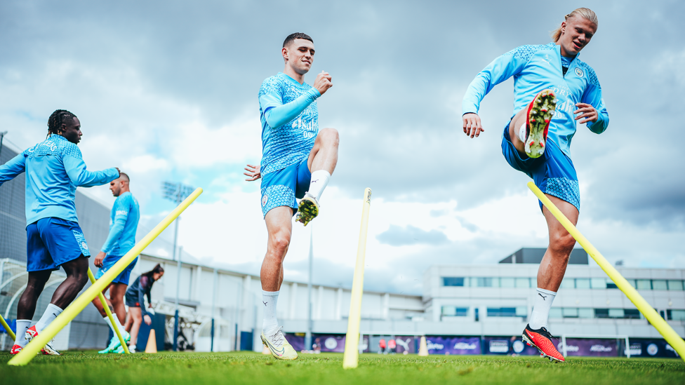 DYNAMIC DUO : Phil Foden and Erling Haaland will both hope to continue their fine form this weekend!